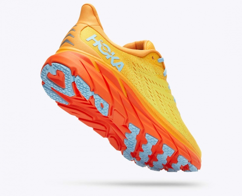 Chaussure Running HOKA Clifton 8 Homme Orange Jaune | 5870VRGQO