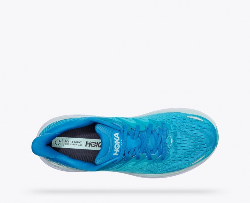 Chaussure Running HOKA Clifton 8 Homme Turquoise | 2405TLPJI