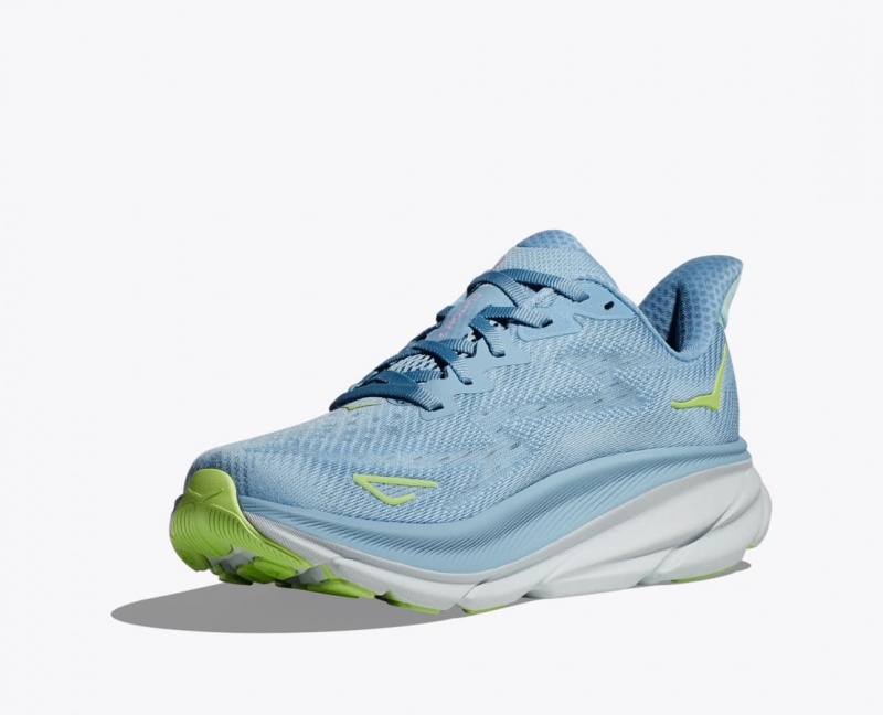 Chaussure Running HOKA Clifton 9 Femme Bleu Clair | 9827JQZER