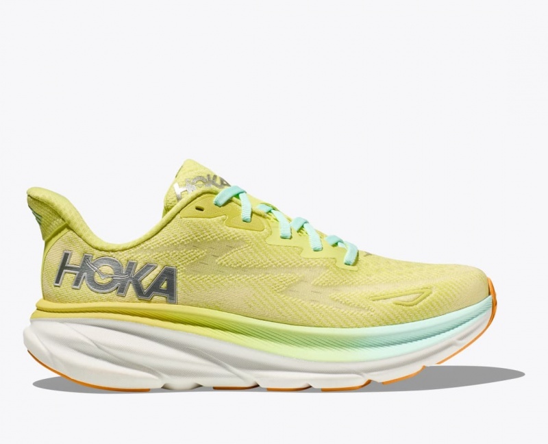 Chaussure Running HOKA Clifton 9 Femme Vert Clair | 4315YZWJN