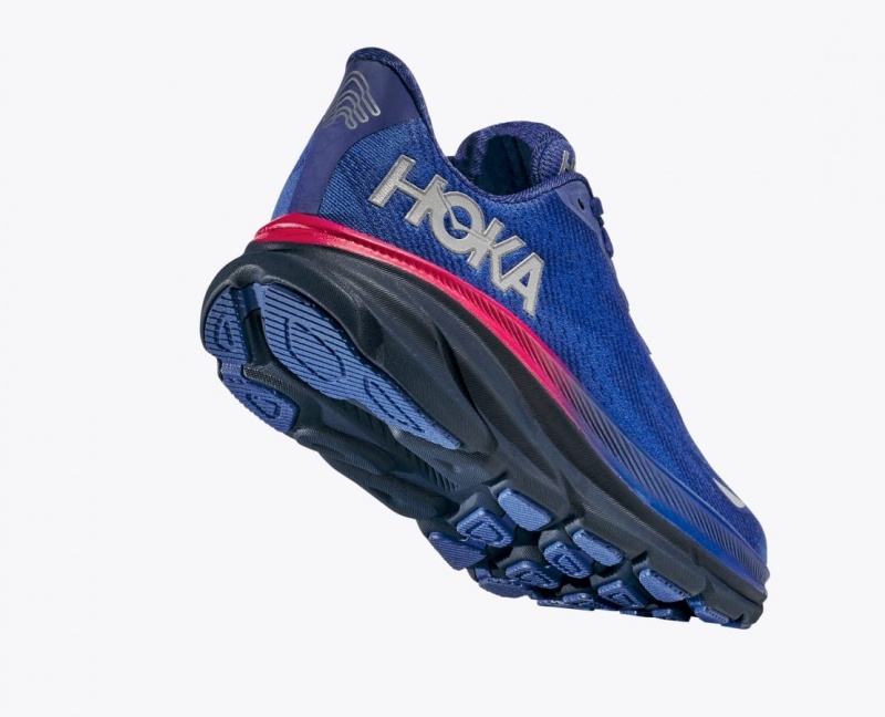 Chaussure Running HOKA Clifton 9 GTX Femme Bleu | 6078GEUWT