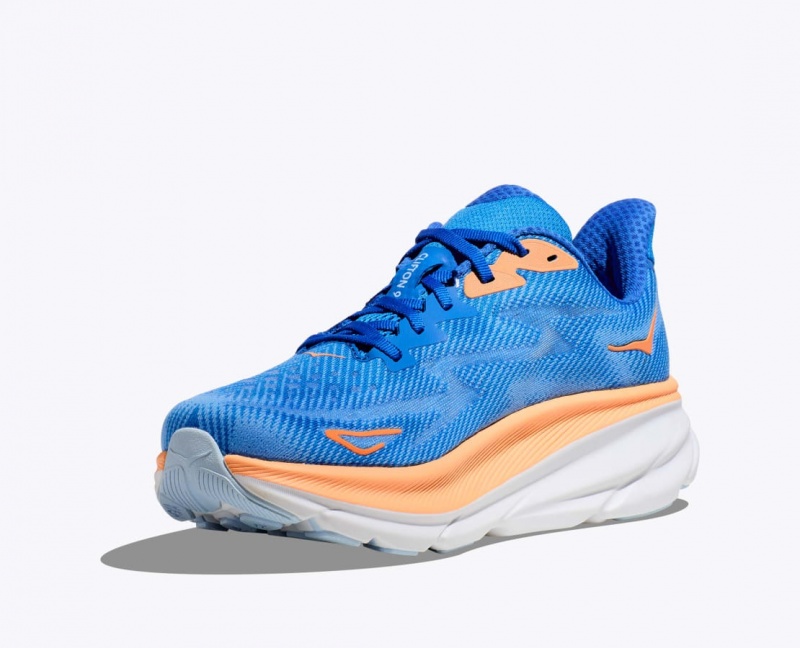 Chaussure Running HOKA Clifton 9 Homme Bleu Orange | 1654BCPIV