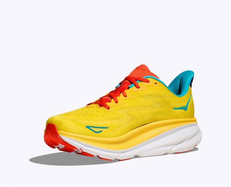 Chaussure Running HOKA Clifton 9 Homme Jaune | 5872YZWKF