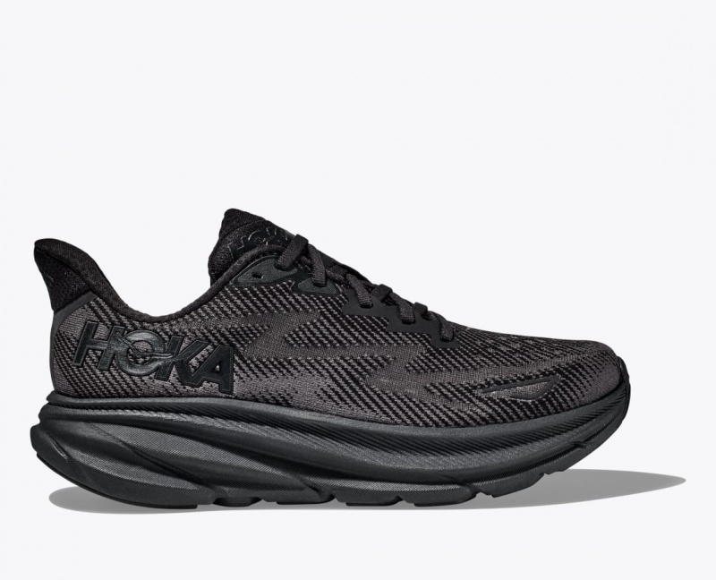 Chaussure Running HOKA Clifton 9 Homme Noir | 1629YKPUD