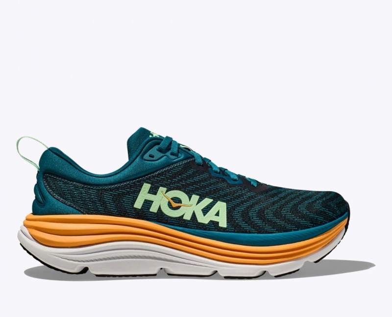 Chaussure Running HOKA Gaviota 5 Homme Turquoise Foncé Noir | 9215LQUJC