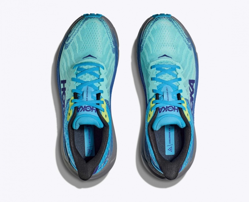 Chaussure Trail Running HOKA Challenger 7 Homme Turquoise Bleu | 0624KPENV