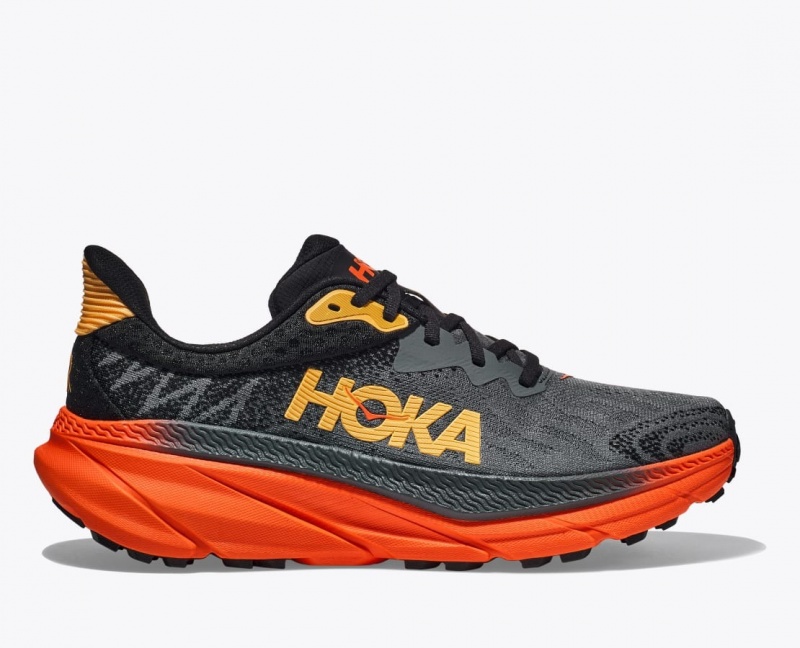 Chaussure Trail Running HOKA Challenger 7 Homme Noir Rouge | 9021CPABS