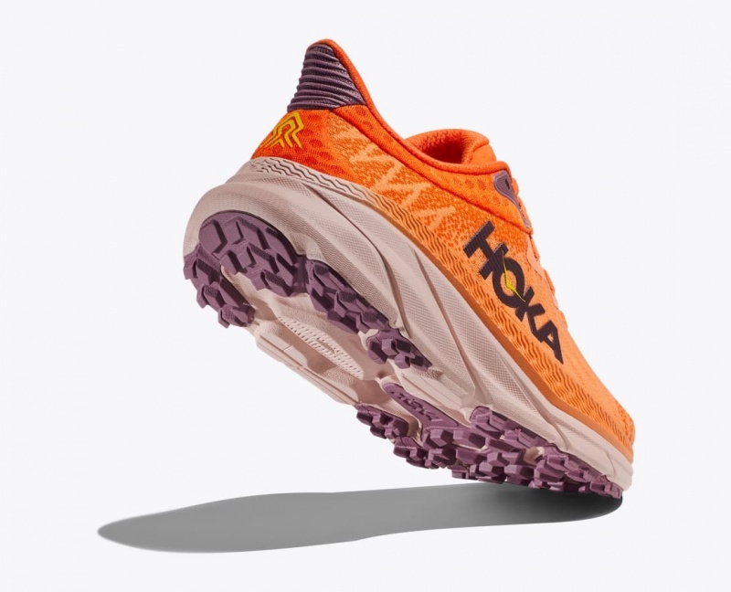 Chaussure Trail Running HOKA Challenger 7 Femme Orange | 7930BTQCE