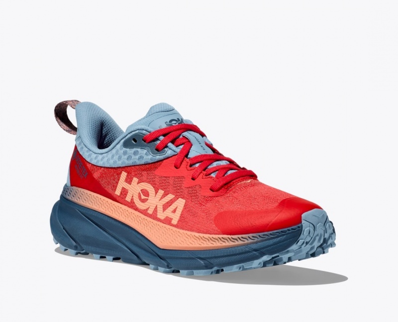 Chaussure Trail Running HOKA Challenger 7 GTX Femme Orange Foncé | 9761JYHNS