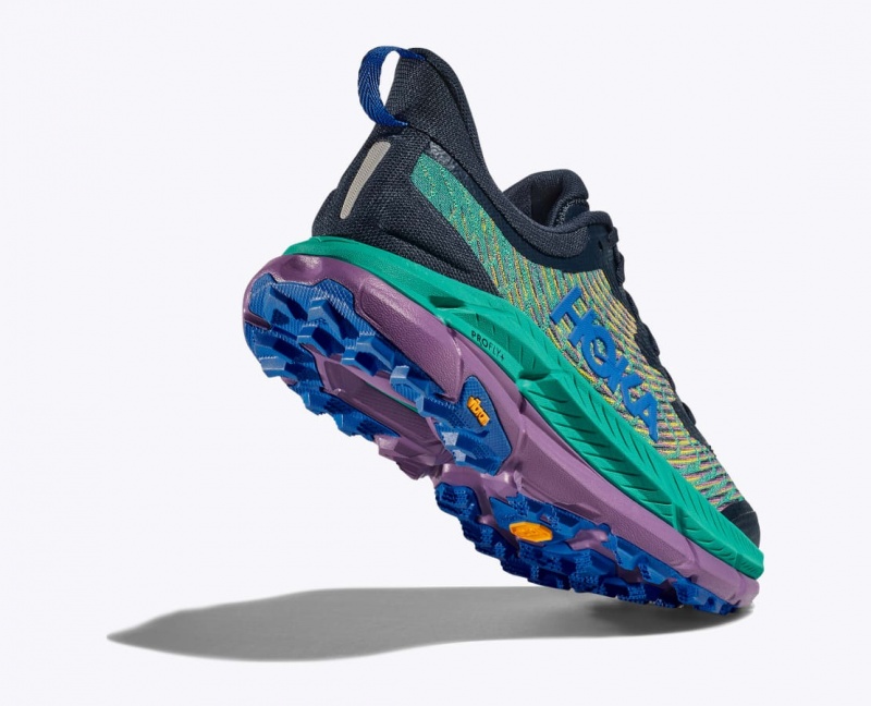 Chaussure Trail Running HOKA Mafate Speed 4 Femme Noir Vert | 9183GCETQ