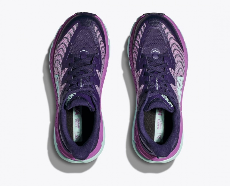 Chaussure Trail Running HOKA Mafate Speed 4 Femme Violette Rose | 8370VSTPO