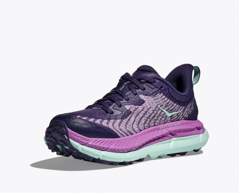 Chaussure Trail Running HOKA Mafate Speed 4 Femme Violette Rose | 8370VSTPO