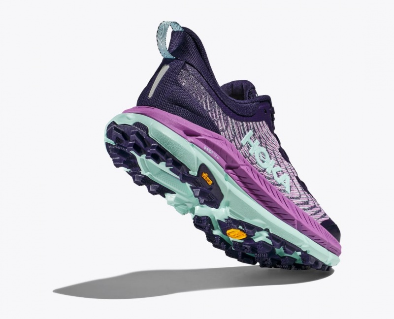 Chaussure Trail Running HOKA Mafate Speed 4 Femme Violette Rose | 8370VSTPO