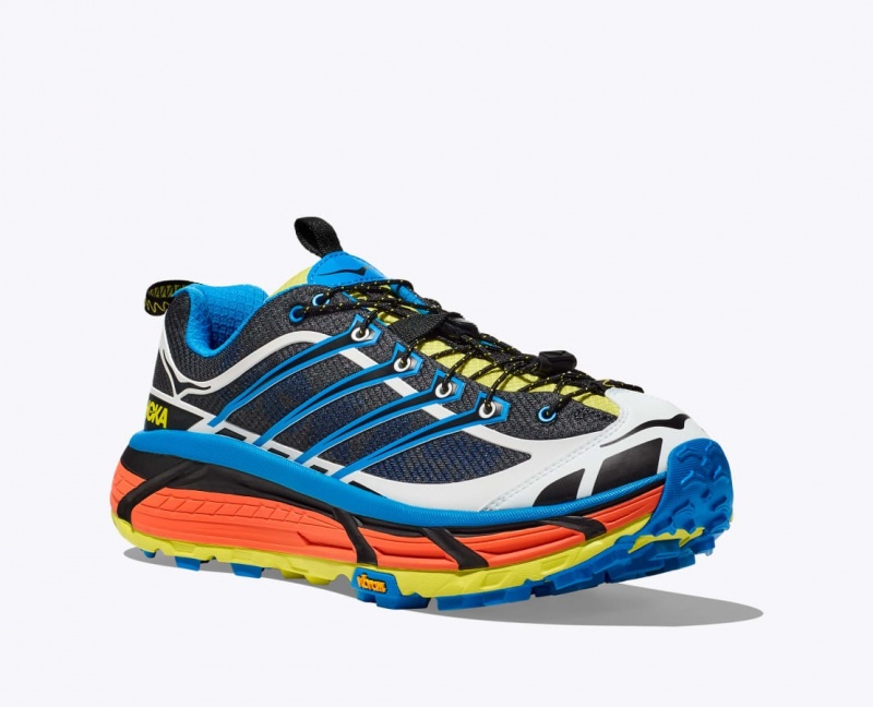 Chaussure Trail Running HOKA Mafate Three2 Femme Noir Bleu | 7851HBANL