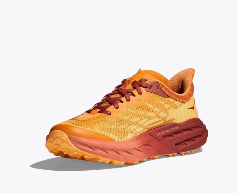 Chaussure Trail Running HOKA Speedgoat 5 Homme Orange Rouge Marron | 8461DZMCW