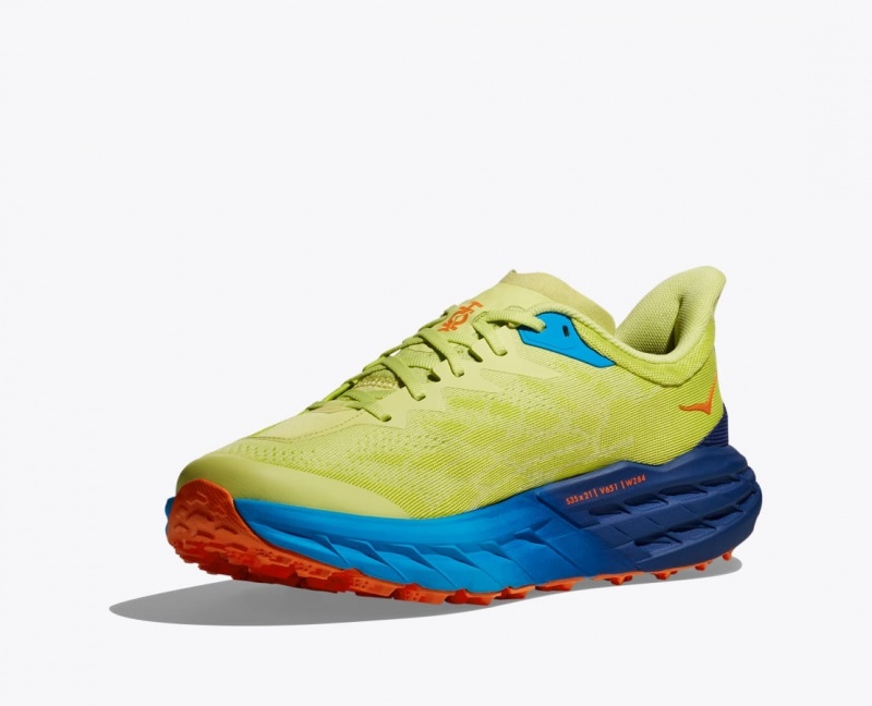 Chaussure Trail Running HOKA Speedgoat 5 Homme Vert Clair Bleu | 0213QSCOU