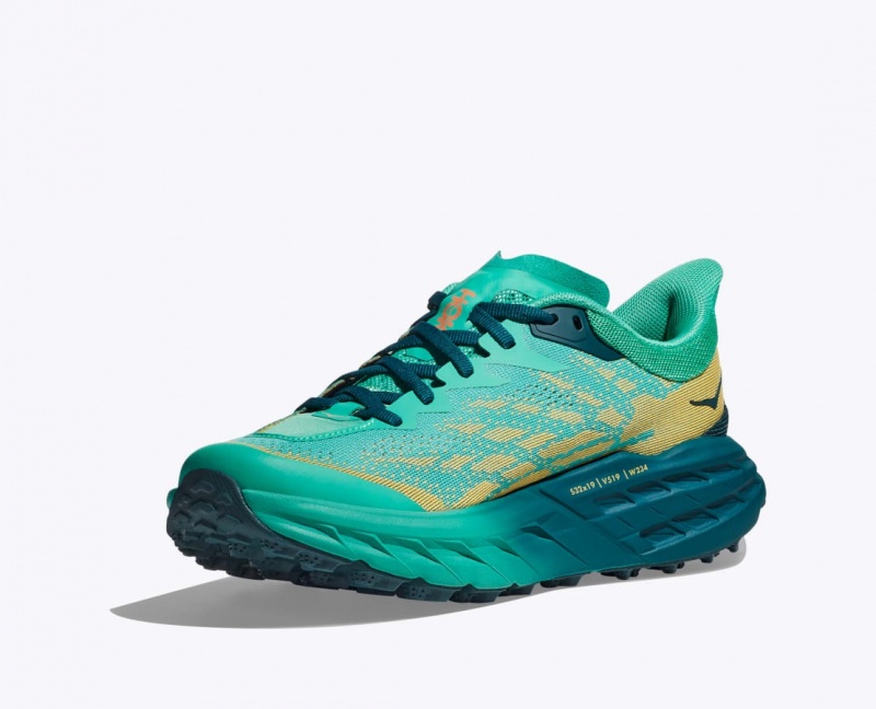 Chaussure Trail Running HOKA Speedgoat 5 Femme Turquoise Foncé | 9824HSWAC