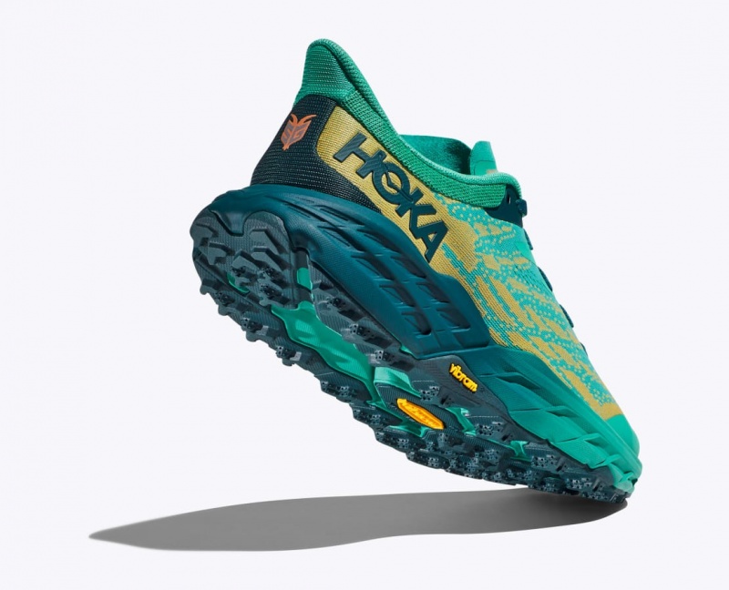 Chaussure Trail Running HOKA Speedgoat 5 Femme Turquoise Foncé | 9824HSWAC