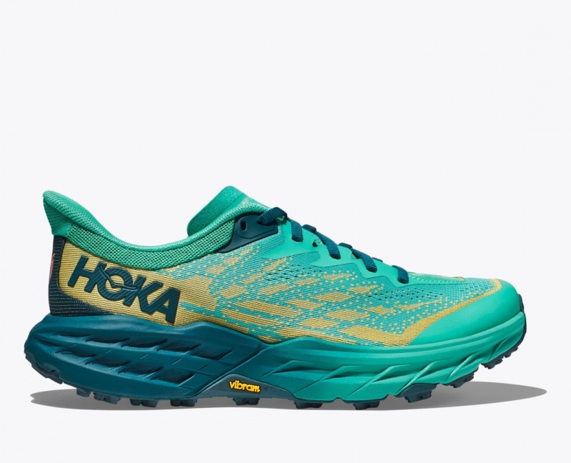 Chaussure Trail Running HOKA Speedgoat 5 Femme Turquoise Foncé | 9824HSWAC