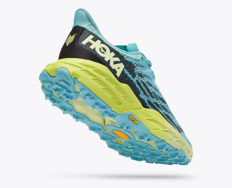 Chaussure Trail Running HOKA Speedgoat 5 Femme Turquoise Bleu Marine | 9654LJUCW