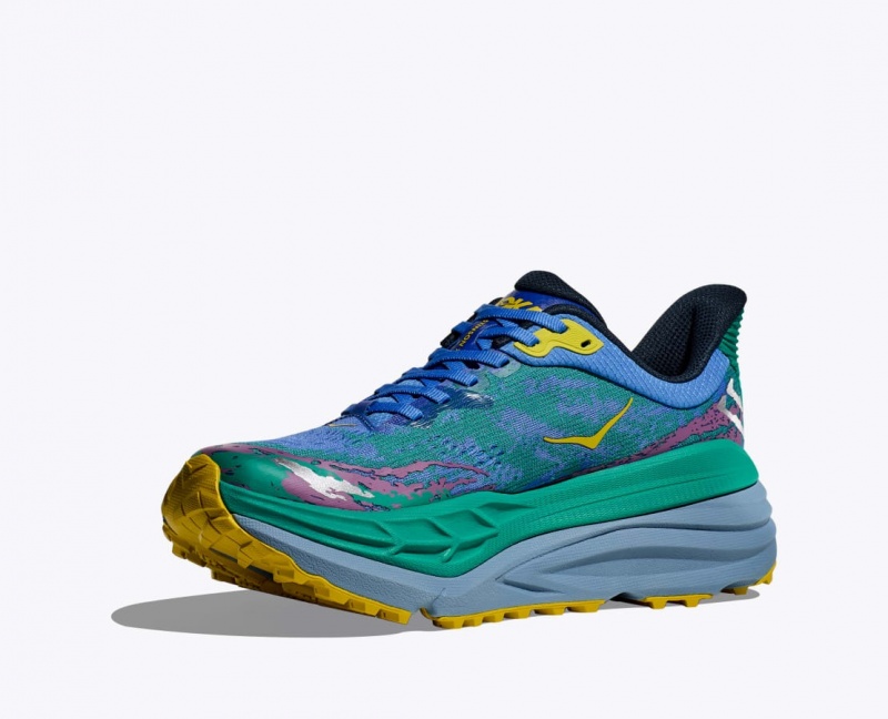 Chaussure Trail Running HOKA Stinson 7 Femme Vert Bleu | 2685AXWCV