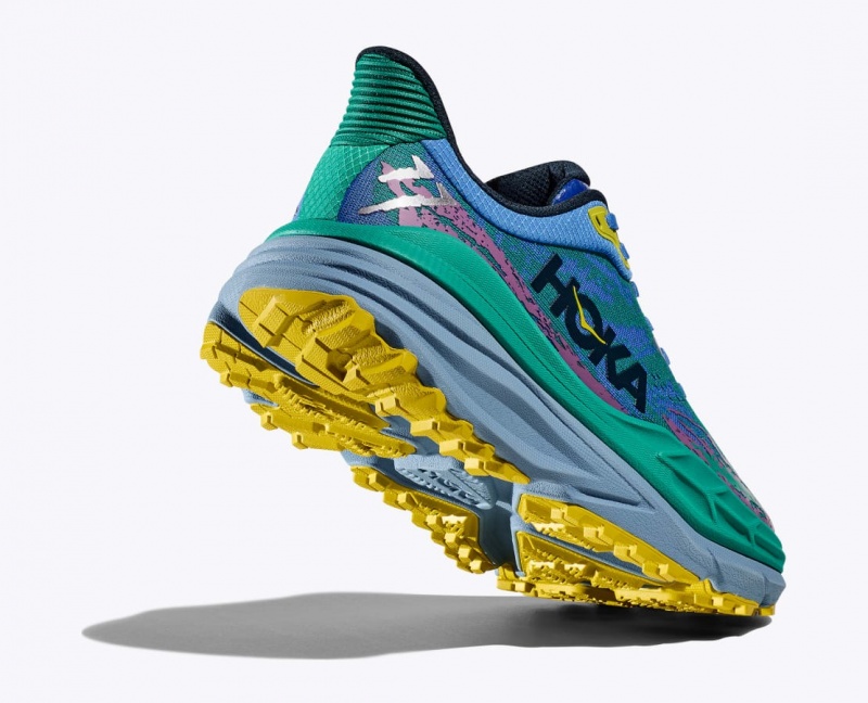 Chaussure Trail Running HOKA Stinson 7 Femme Vert Bleu | 2685AXWCV