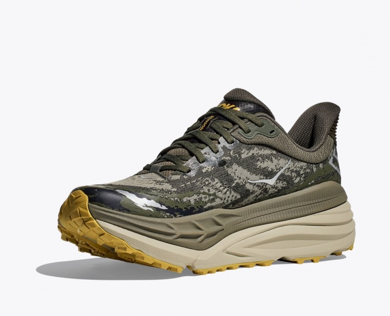 Chaussure Trail Running HOKA Stinson 7 Homme Vert Olive Noir | 4897SBEGT