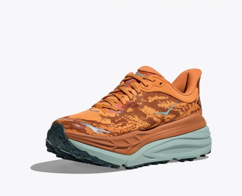 Chaussure Trail Running HOKA Stinson 7 Homme Orange Marron | 7895YUCSM