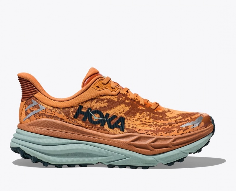 Chaussure Trail Running HOKA Stinson 7 Homme Orange Marron | 7895YUCSM