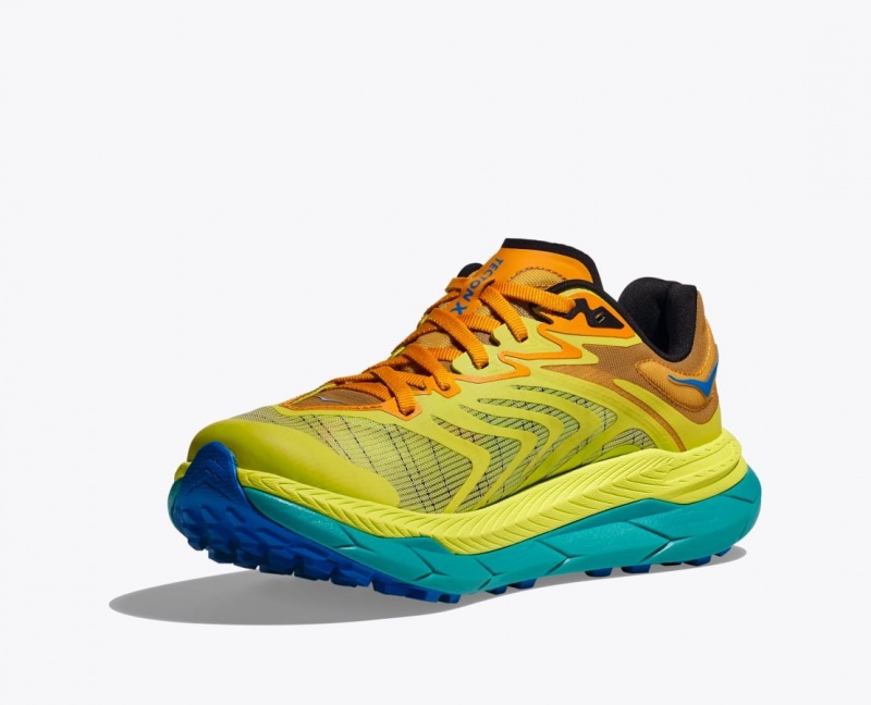 Chaussure Trail Running HOKA Tecton X 2 Homme Vert Orange | 3945WYCAL