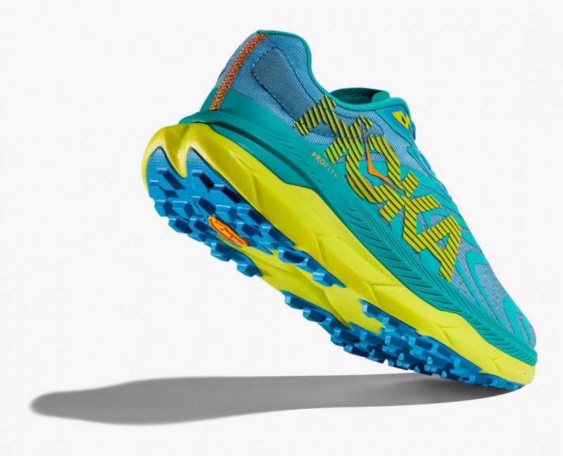 Chaussure Trail Running HOKA Tecton X 2 Homme Turquoise Foncé Vert | 0654TRFAY