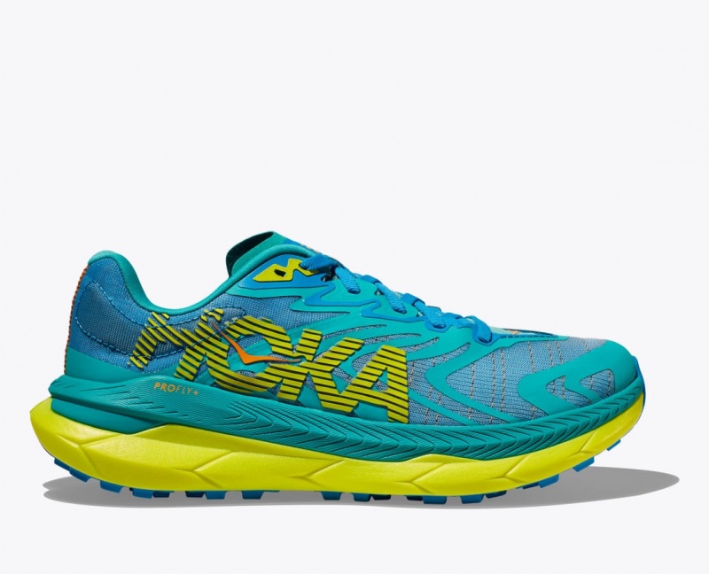 Chaussure Trail Running HOKA Tecton X 2 Homme Turquoise Foncé Vert | 0654TRFAY