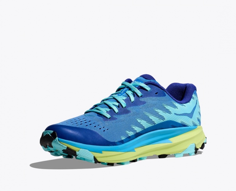 Chaussure Trail Running HOKA Torrent 3 Homme Bleu Vert | 8472MRTUI