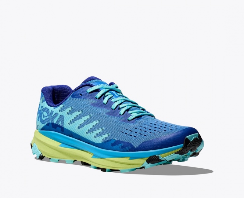 Chaussure Trail Running HOKA Torrent 3 Homme Bleu Vert | 8472MRTUI