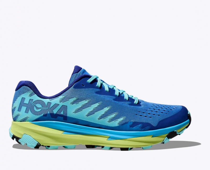 Chaussure Trail Running HOKA Torrent 3 Homme Bleu Vert | 8472MRTUI