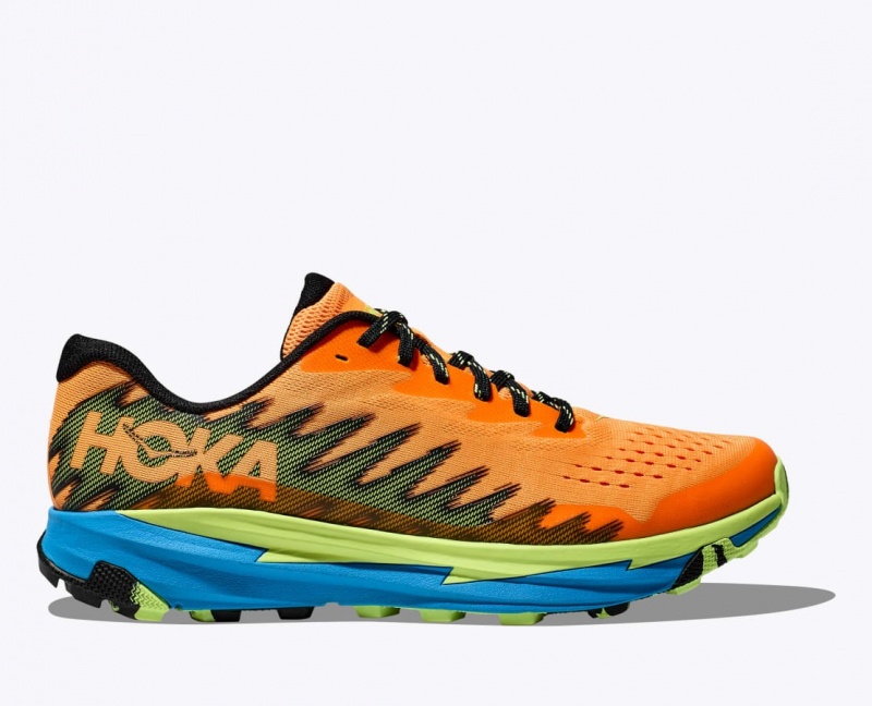 Chaussure Trail Running HOKA Torrent 3 Homme Orange Vert | 0164TJOHD