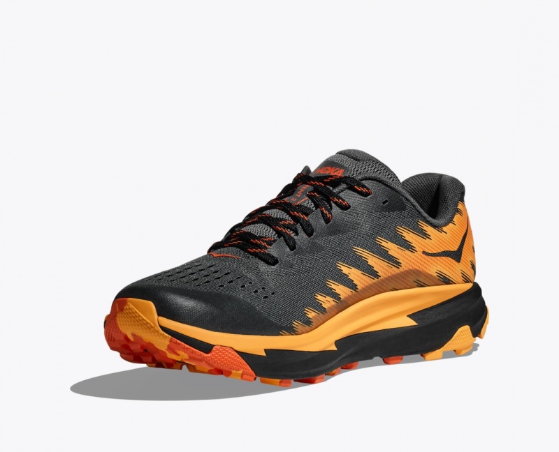 Chaussure Trail Running HOKA Torrent 3 Homme Noir Orange | 6938EPXZK