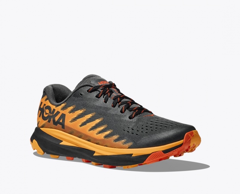 Chaussure Trail Running HOKA Torrent 3 Homme Noir Orange | 6938EPXZK