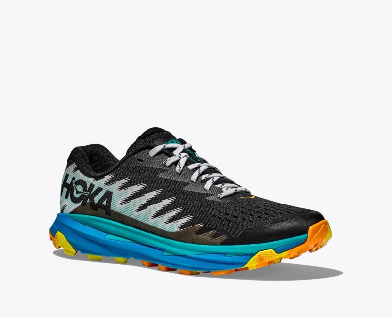 Chaussure Trail Running HOKA Torrent 3 Homme Noir Bleu | 1582QABIH