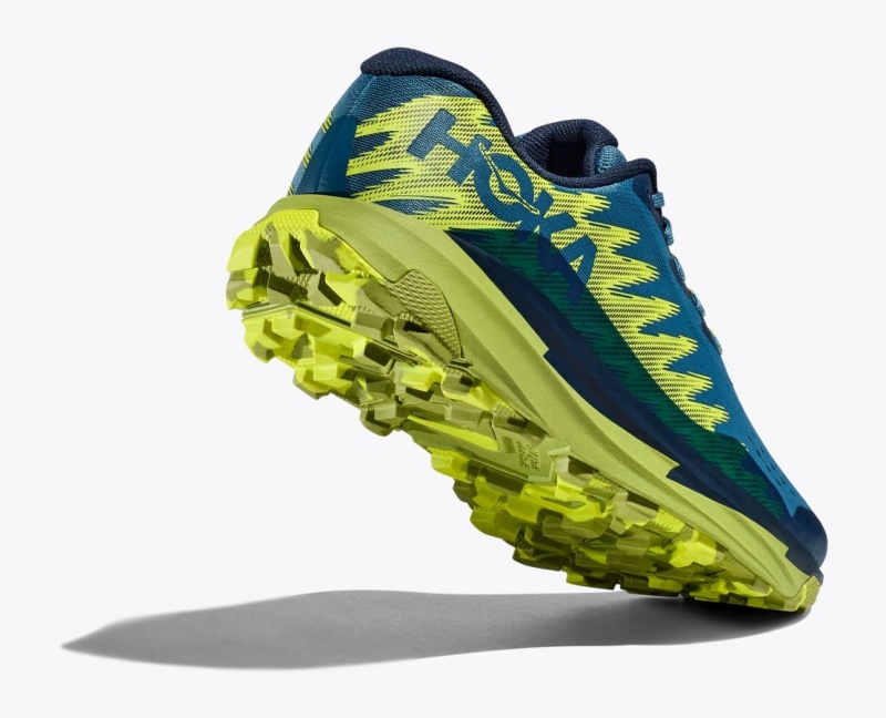 Chaussure Trail Running HOKA Torrent 3 Homme Bleu Foncé Vert | 8493HBZCF