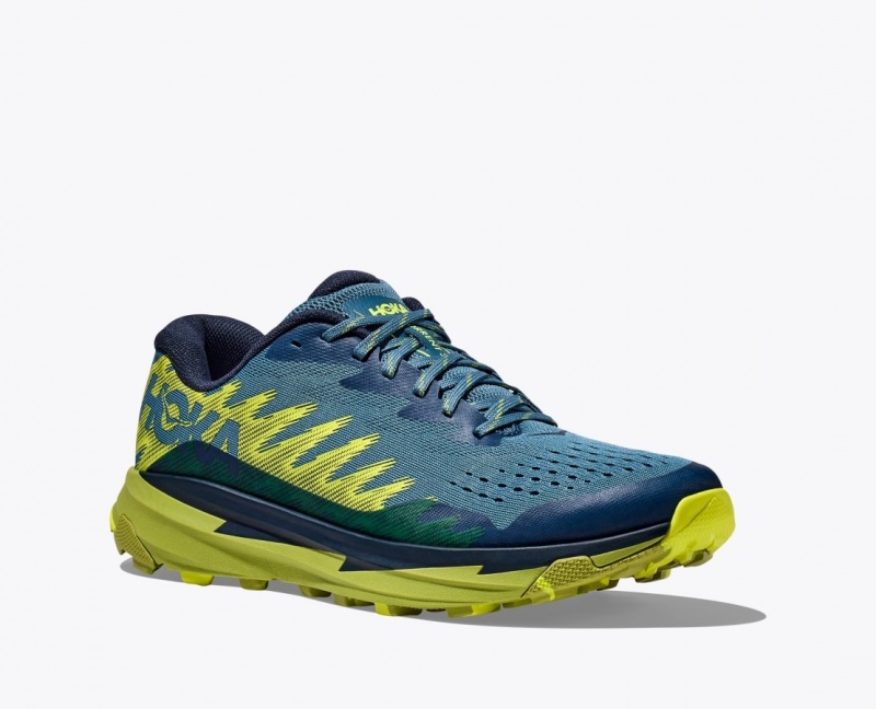 Chaussure Trail Running HOKA Torrent 3 Homme Bleu Foncé Vert | 8493HBZCF