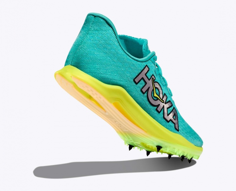 Chaussure d'Athlétisme HOKA Cielo X 2 MD Femme Turquoise | 1296TCQGU