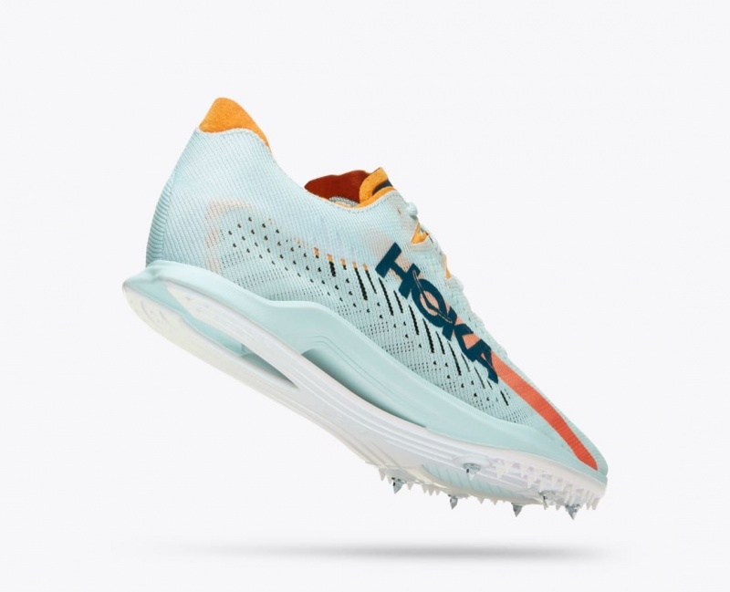 Chaussure d'Athlétisme HOKA Cielo X MD Femme Turquoise Clair | 3926YKMPH