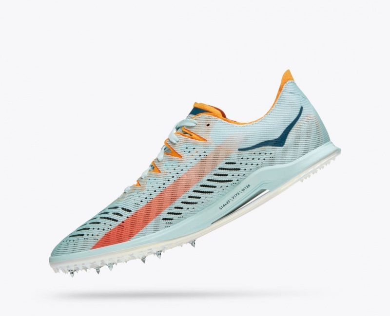 Chaussure d'Athlétisme HOKA Cielo X MD Femme Turquoise Clair | 3926YKMPH