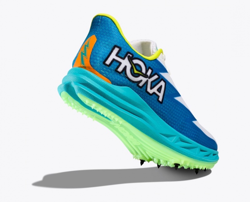 Chaussure d'Athlétisme HOKA Crescendo MD Femme Blanche Bleu | 8530CUQTP