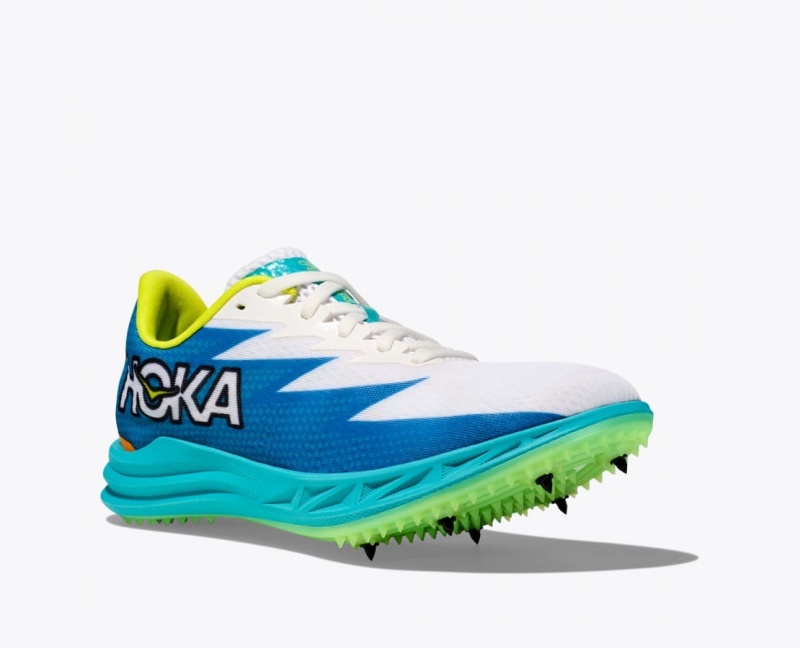 Chaussure d'Athlétisme HOKA Crescendo MD Femme Blanche Bleu | 8530CUQTP