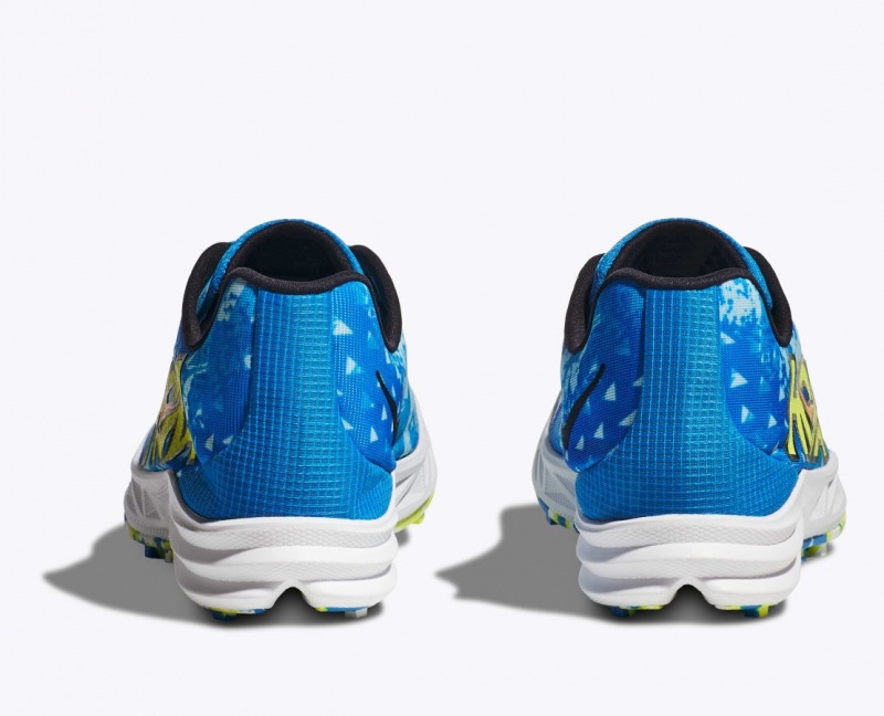 Chaussure d'Athlétisme HOKA Crescendo XC Spikeless Homme Bleu Vert | 4150FZJHO