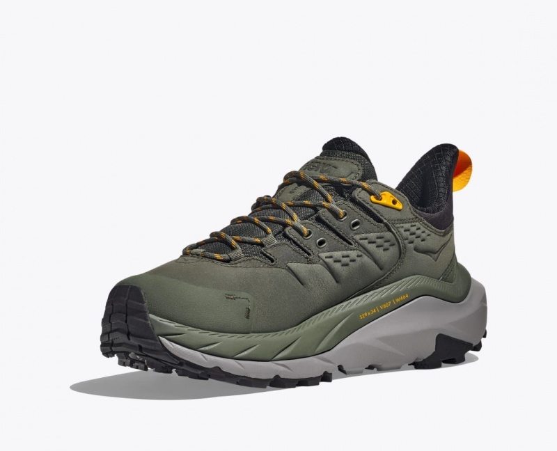 Chaussure de Randonnée HOKA Kaha 2 Low GTX Homme Vert Olive | 3175DFQYG