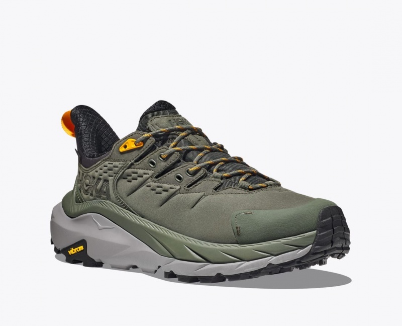 Chaussure de Randonnée HOKA Kaha 2 Low GTX Homme Vert Olive | 3175DFQYG