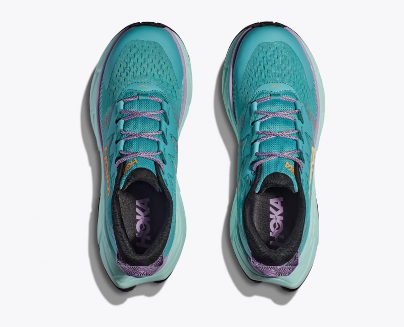 Chaussure de Randonnée HOKA Skyline-Float X Femme Turquoise | 1932GBFME